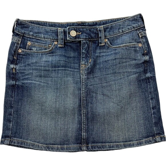 Gap Factory Women Denim Jean Skirts Blue Mini Skirt‎ Size 1 - Picture 1 of 7